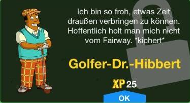 Golfer Dr. Hibbert