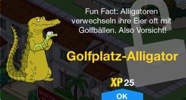 Golfplatz Alligator