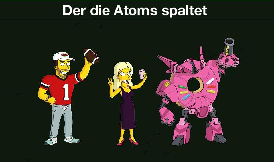 Der die Atoms spaltet k