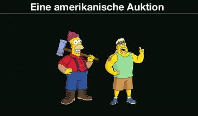 Eine amerikanische Auktion k