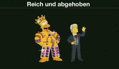 Reich und abgehoben k