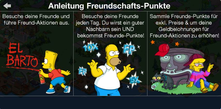 Anleitung FreundschaftsPunkte