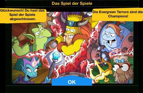 Das Spiel der Spiele Ende