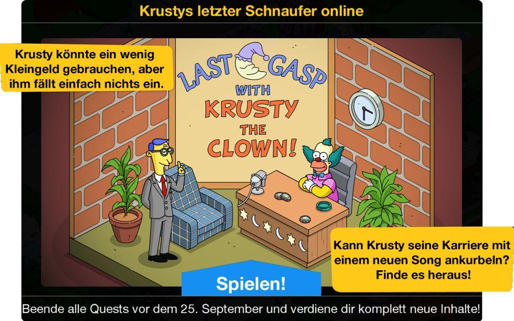 Krustys letzter Schnaufer online Beginn