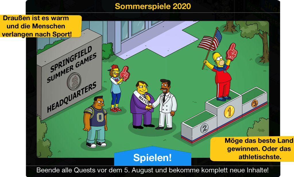 Sommerspiele 2020 Beginn