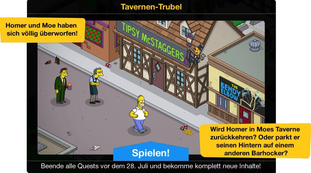 Tavernen Trubel Beginn