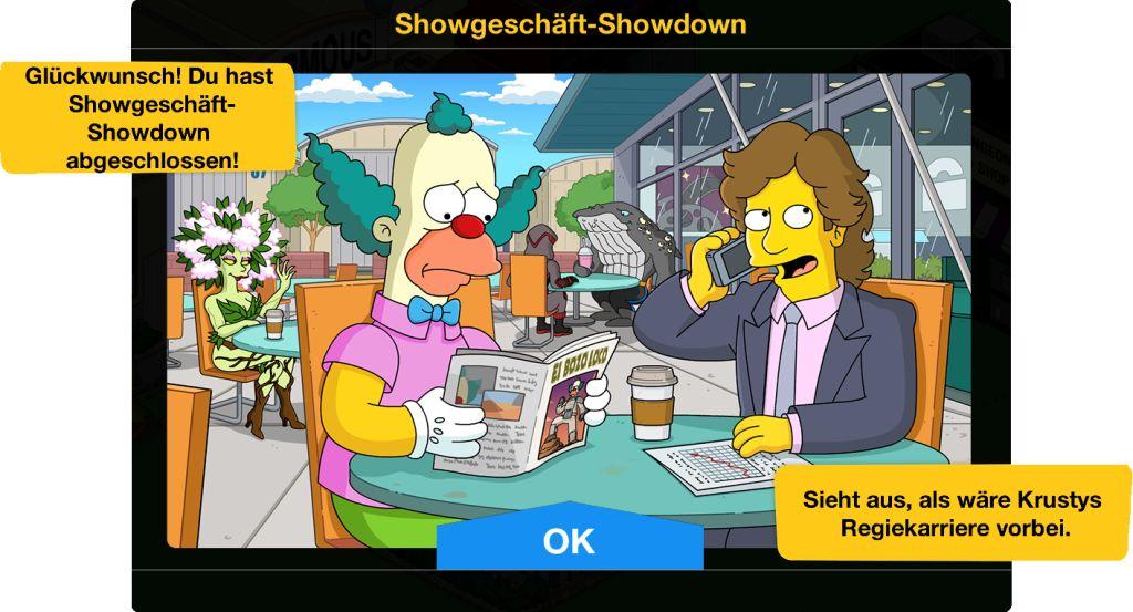 Showgeschaeft Showdown Ende