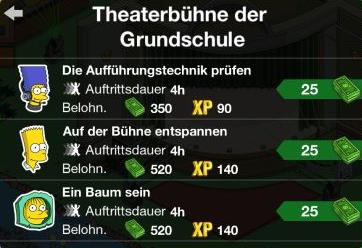 Theaterbuehne der Grundschule Aufgaben