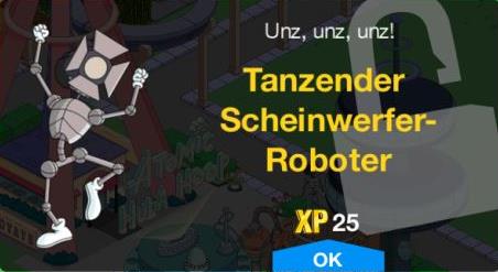 Tanzender Scheinwerfer Roboter