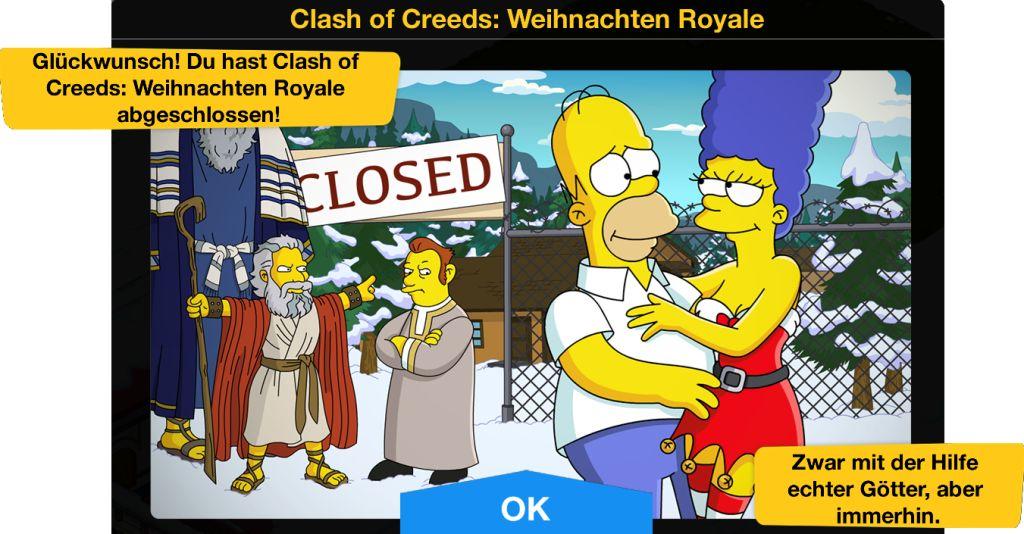 Clash of Creeds Weihnachten Royale Ende