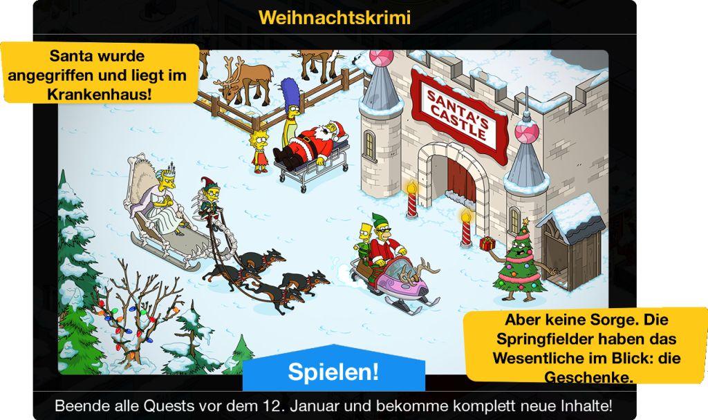 Weihnachtskrimi Beginn