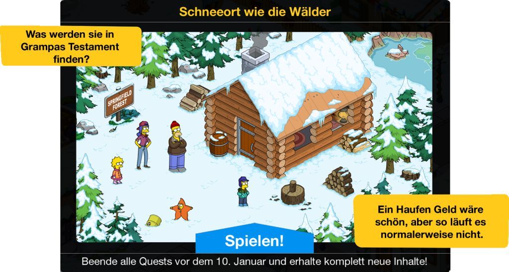 Schneeort wie die Wälder Beginn